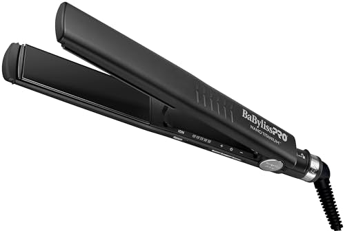 BaBylissPRO Nano Titanium Dual Ionic Flat Iron for Maximum Smoothness and Shine