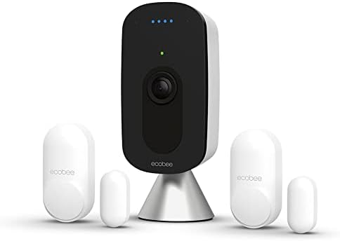 ecobee Smart Camera – Indoor WiFi Security Camera, Smart Home Security System, 1080p HD 180 Degree FOV, Night Vision, 2-Way Audio, Works with Apple HomeKit, Alexa Built in