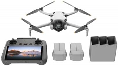 DJI Mini 4 Pro (DJI RC 2), Drones with Camera for Adults 4K, Under 0.549 lbs/249 g, 34 Mins Flight Time, 20km Max Video Transmission Distance, Omnidirectional Vision Sensing, Mini Drone for Beginners