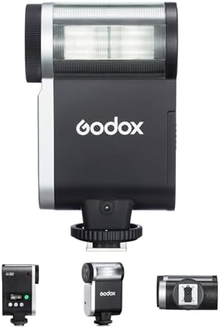 Godox iM20 Mini Flash On-Camera Speedlite with 5 Power Levels, 3s Recycle Time, 440 Full Power Flashes, Built-in Battery Replacement for Canon Nikon Sony Mirrorless Cameras