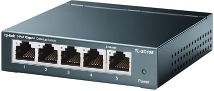 TP-Link TL-SX1008 | 8 Port 10G/Multi-Gig Unmanaged Ethernet Switch | Desktop/Rackmount | Plug & Play | Sturdy Metal Casing | Limited Lifetime Protection | Speed Auto-Negotiation