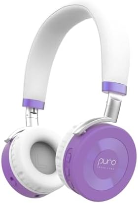 JuniorJam Plus Volume Limiting Headphones for Kids, Foldable & Adjustable Bluetooth Headphones, 22-Hour Battery Life USB-C Charging (Black)