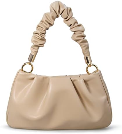 Cloud Pouch Bag Women Shoulder Handbag Soft Vegan Leather Vintage Hobo Chain Cross body Bag - PuriLite