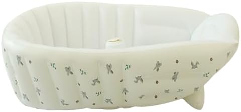Baby Tubs - Inflatable Toddler Shower Tub | Adjustable Bathing Support Seat, Foldable Sitting Shower Bathtub for Camping Beach Travel Outdoor