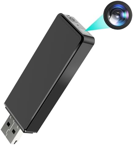 Spy Hidden Camera USB TF Card Reader 1080P HD Home Security Camera Office Surveillance Cameras Body Camera for Indoor Outdoor Use No WiFi Needed Mini Cameras Motion Detection