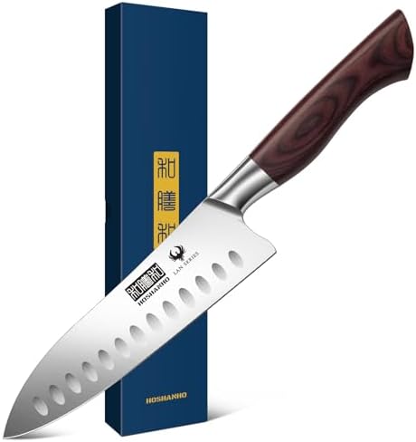 HOSHANHO Fillet Knife 7 Inch, Professional High Carbon Stainless Steel Boning Knife for Meat, Ultra Sharp Japanese Fish Fillet Knife with Ergonomic Wood Handle - PuriLite
