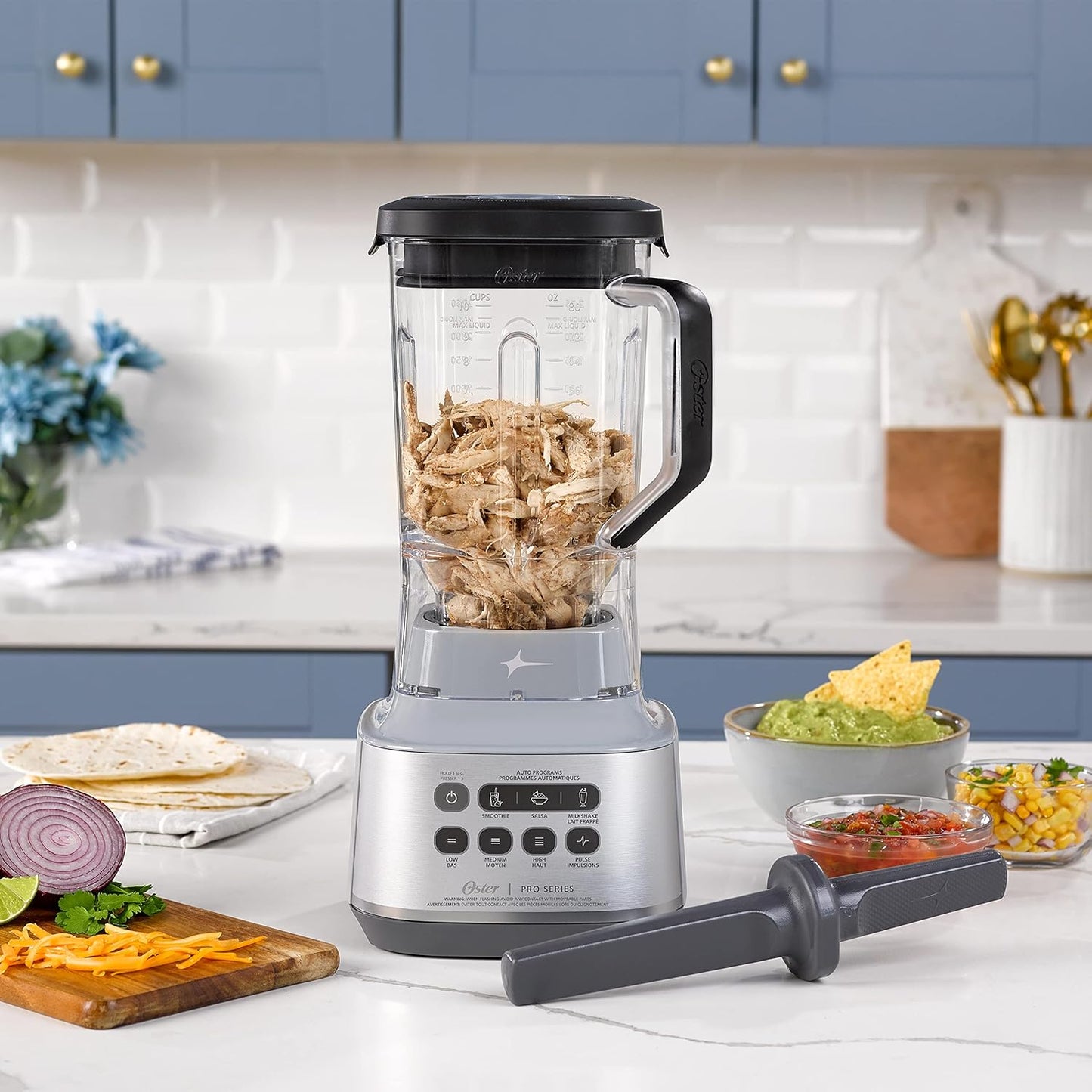 Oster XL Professional Blender with 9-Cup Tritan Jar, Tamper Tool and Powerful, High Performance 1000-Watt Motor - Grey