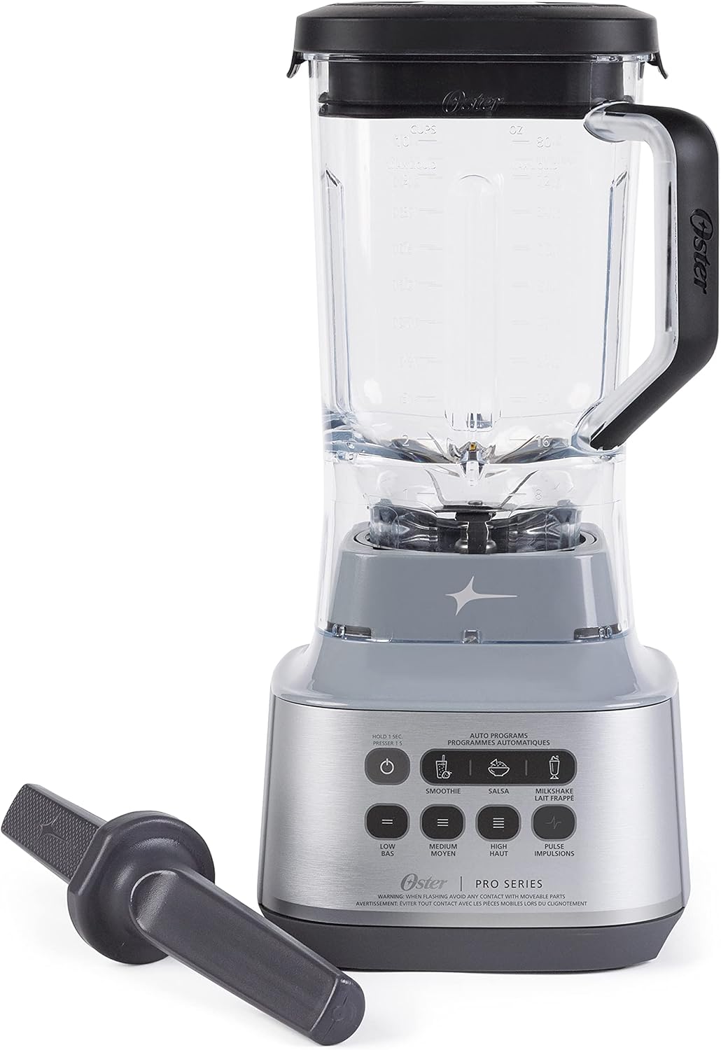 Oster XL Professional Blender with 9-Cup Tritan Jar, Tamper Tool and Powerful, High Performance 1000-Watt Motor - Grey