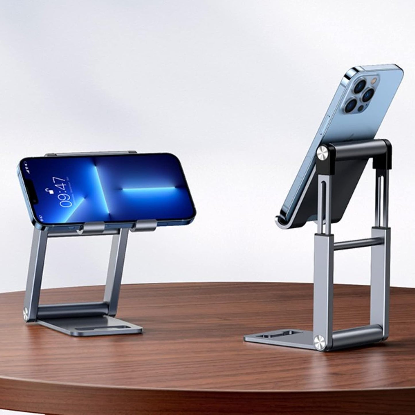 UGREEN Phone Stand for Desk Cell Phone Stand Holder Adjustable Height Phone Holder Foldable Portable Compatible with iPhone 15 14 13 Pro Max 12 11 XS XS XR iPhone SE Galaxy S22 Ultra 4 to 7.9 Inch