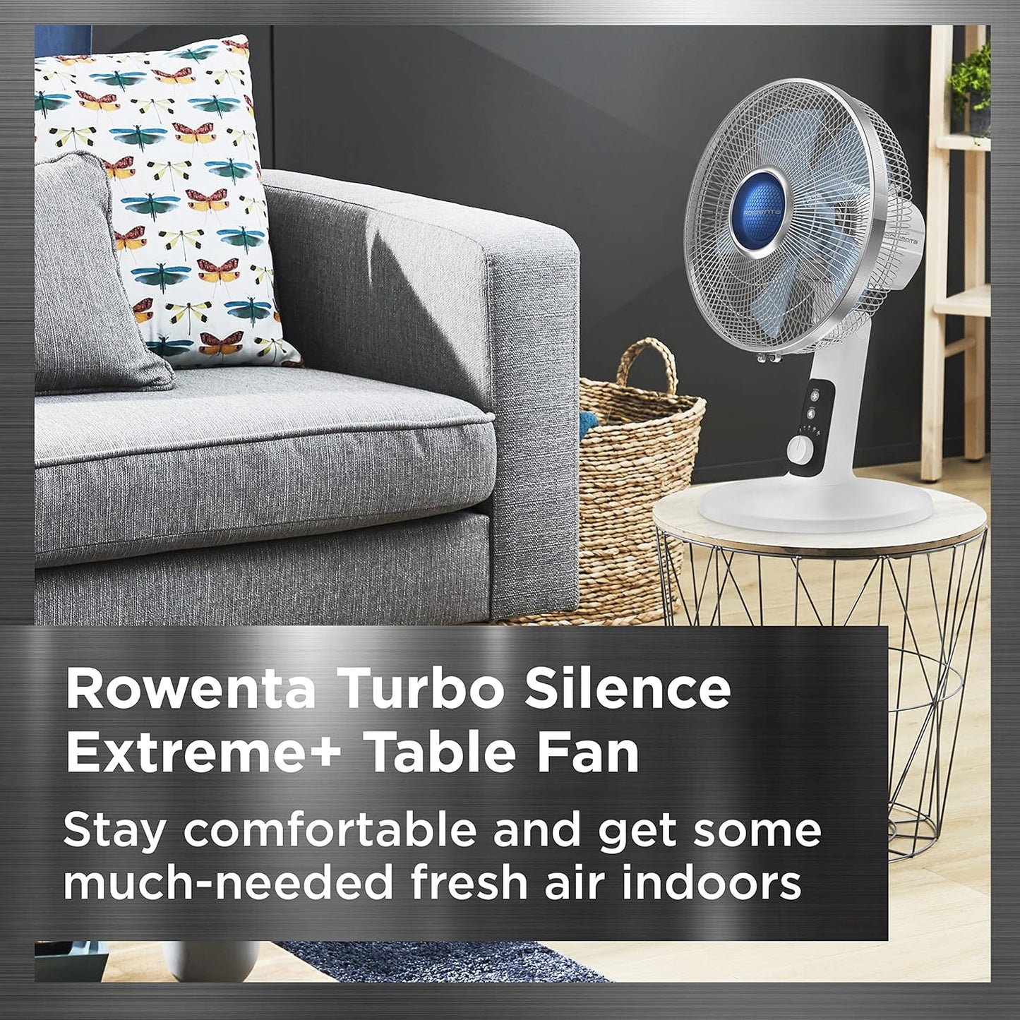 Rowenta Turbo Silence Extreme + Table Fan 12", White