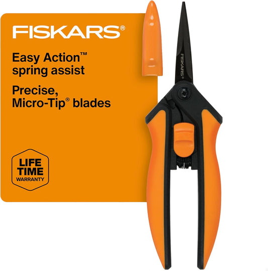 Fiskars Non-Stick Softgrip Micro-Tip Pruning Snip