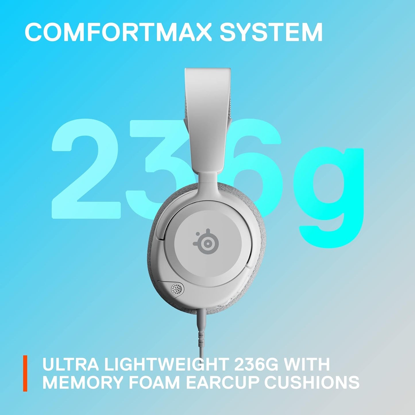 New SteelSeries Arctis Nova 1P Multi-System Gaming Headset — Hi-Fi Drivers — 360° Spatial Audio — Comfort Design — Durable — Lightweight — Noise-Cancelling Mic — PS5/PS4, PC, Xbox, Switch - White