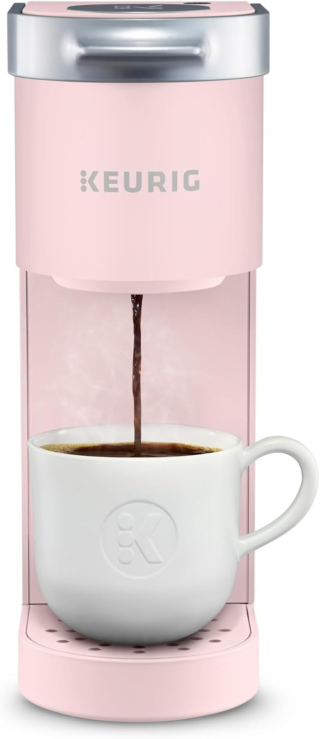 Keurig K-Mini Coffee Maker, Single Serve K-Cup Pod Coffee Brewer, 6 to 12 oz. Brew Sizes, Dusty Rose