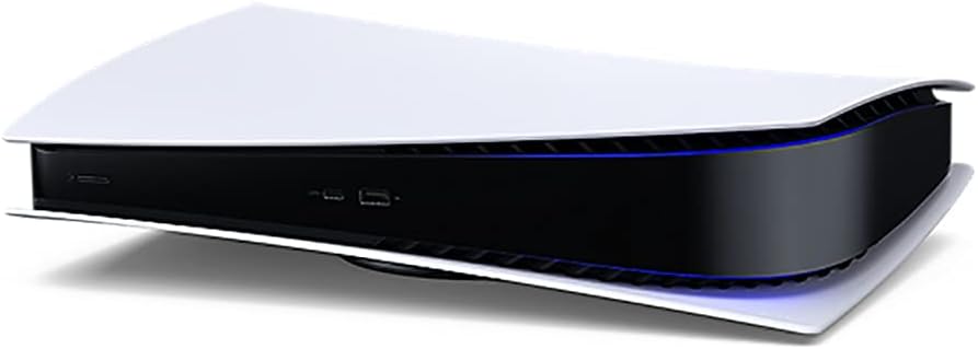 Sony PS5 PlayStation 5 Digital Edition Gaming Console + Wireless Controller - 16GB GDDR6 RAM, 825GB SSD, 120Hz 8K Output, White