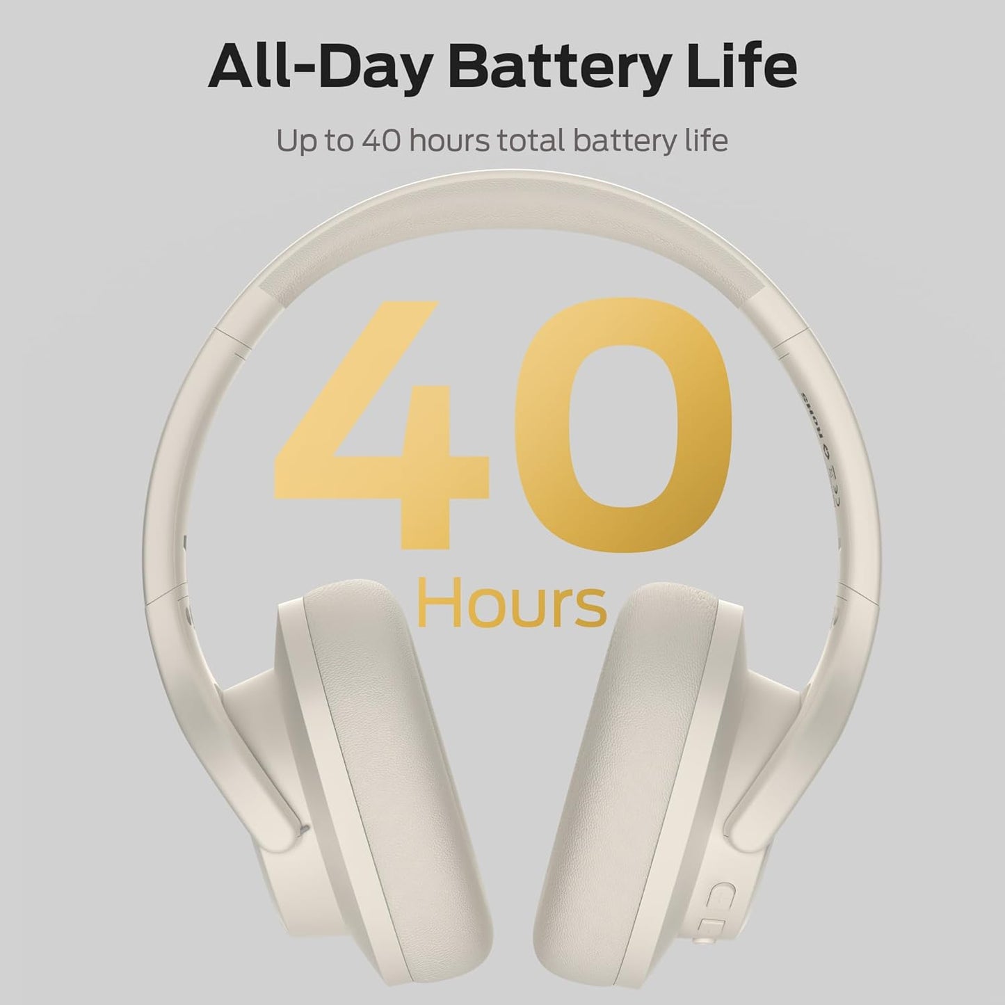Monster Mission 200 Bluetooth Headphones, Wireless Headphones with 3 EQ Modes, Low Latency HiFi Stereo Foldable Lightweight Headset, 70H Playtime,Deep Bass for Home Office Cellphone PC Ect