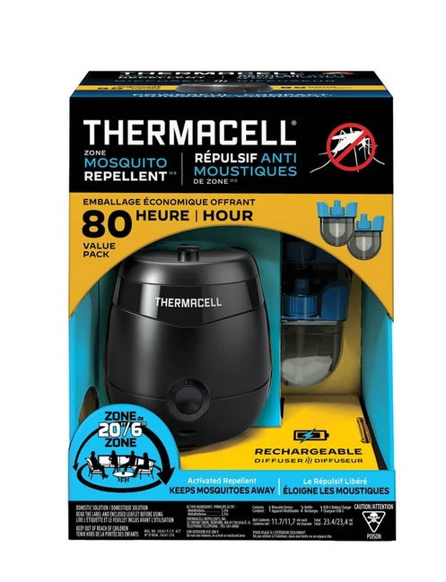 Thermacell Recharegable Repeller with 80 Hours of Mosquito Protection - PuriLite
