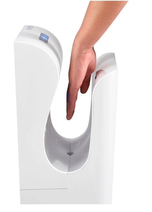 Global Industrial™ High Velocity Vertical Automatic Hand Dryer W/ HEPA Filter, White, 110-120V