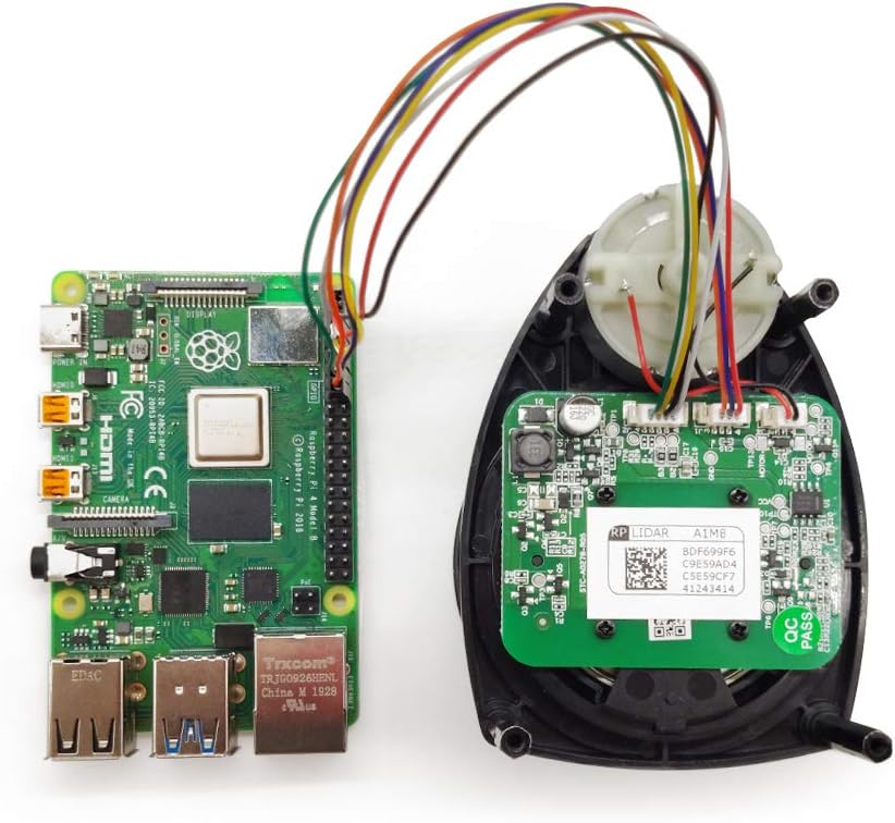 RPLIDAR A1M8 2D LiDAR Sensor – 360° Omnidirectional Laser Scanner, 12m Range, 8000Hz Sample Rate, Obstacle Avoidance & Navigation - PuriLite