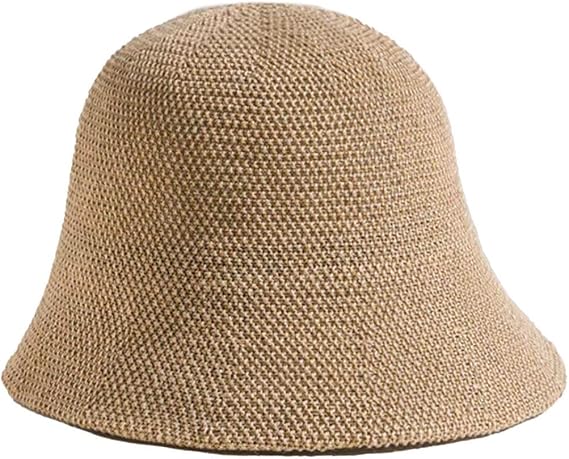 YOFARCHOY Lightweight Packable Sun Hat for Women Foldable Sunhats Woven Bucket Hats Packable Beach Hat Floppy Knitted Hat