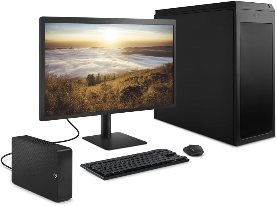 Seagate Expansion 8TB External Hard Drive HDD - USB 3.0, with Rescue Data Recovery Services (STKP8000400)
