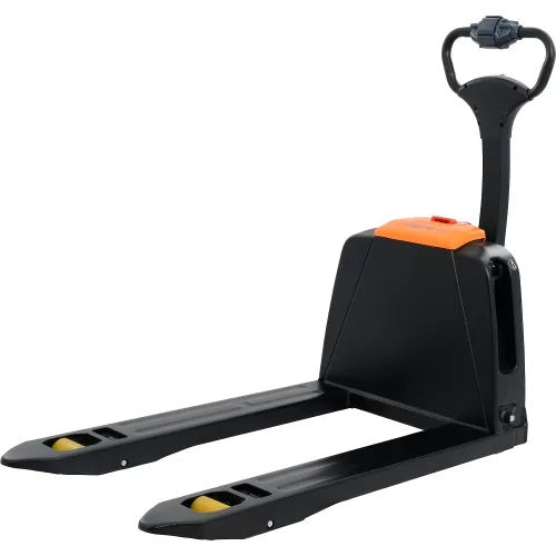 Global Industrial™ Self-Propelled Pallet Jack, Lithium Ion Powered, 3300 lb Cap,27”Wx45”L Forks