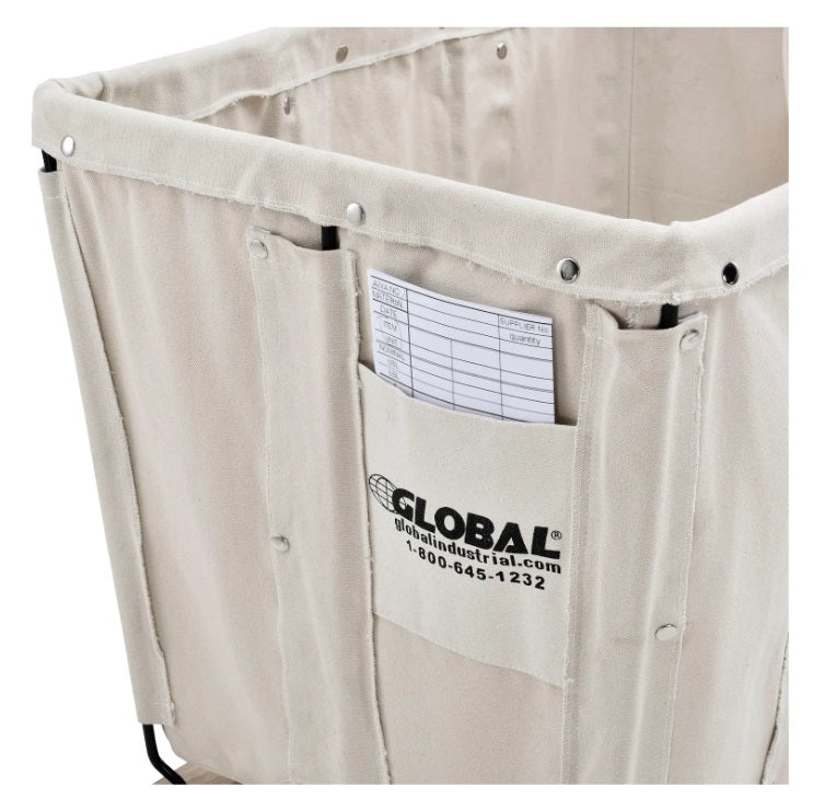 Global Industrial™ KD, 8 Bushel, Canvas Basket Bulk Truck