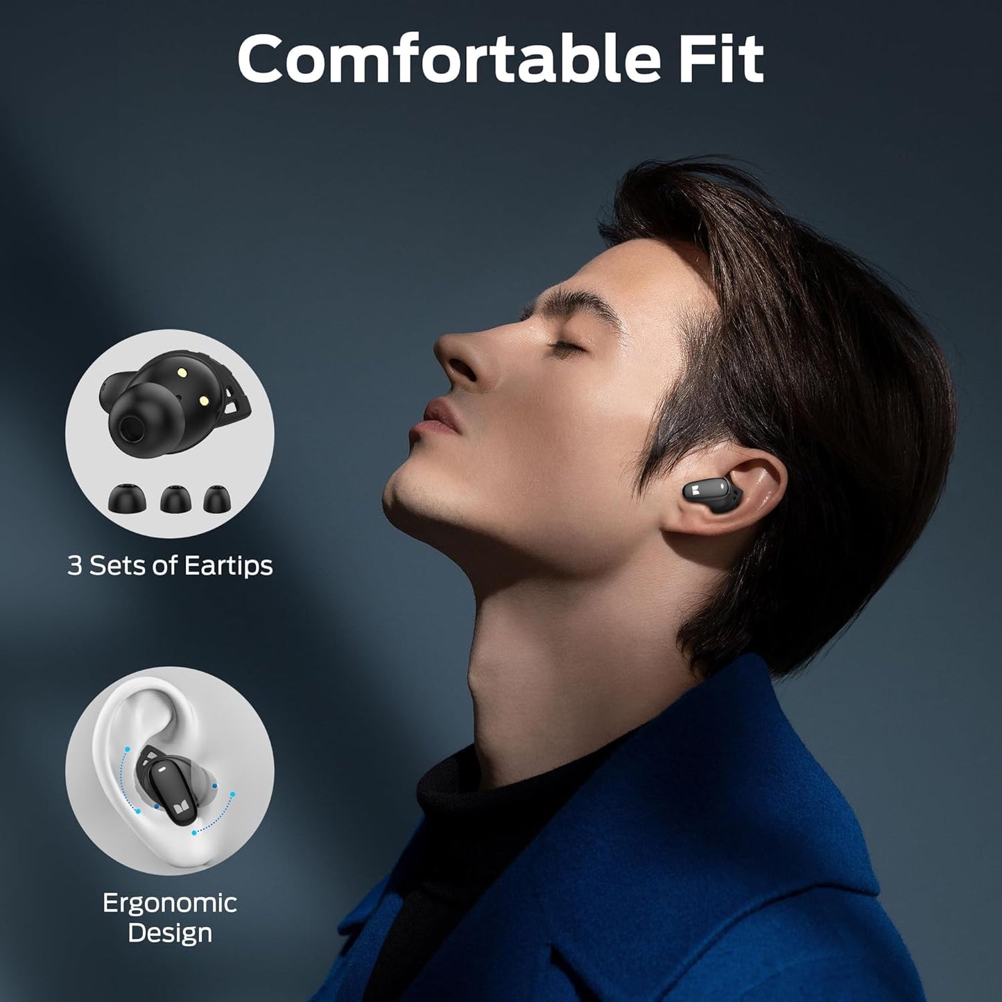 Monster N-Lite 206 - Wireless Earbuds with Bluetooth 5.4, 25H Playtime, IPX6 Waterproof, USB-C Fast Charging