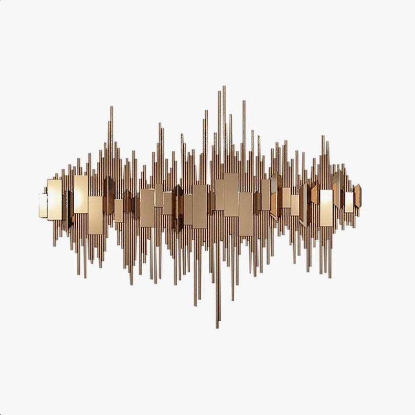 Modern Luxury Metal Wall Decor | Three-Dimensional Geometric Dimensional Wall Art