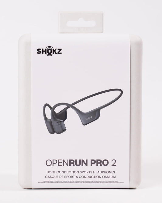 NEW SHOKZ OpenRun Pro 2 - Open-Ear, Bone Conduction Sport Headphones - Sweat Resistant, Workout Headphones with 30ft Bluetooth - Secure, Wireless, Comfortable Fit - Deep Bass and Smart Mic - SHOKZ App - PuriLite