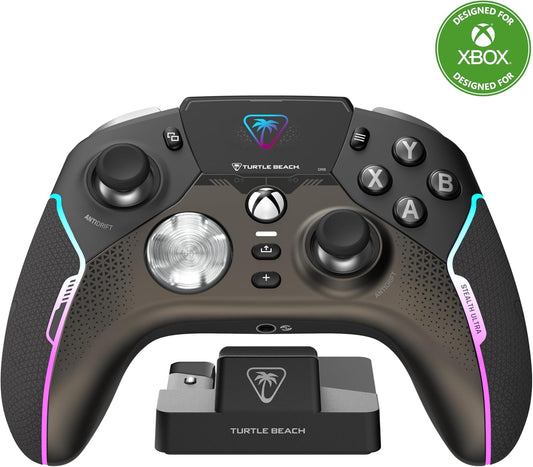 Turtle Beach Stealth Ultra High-Performance Wireless Gaming Controller Licensed for Xbox Series X|S, Xbox One, Windows PC & Android – LED Dashboard, Charge Dock, RGB Lighting, 30-Hr Battery, Bluetooth