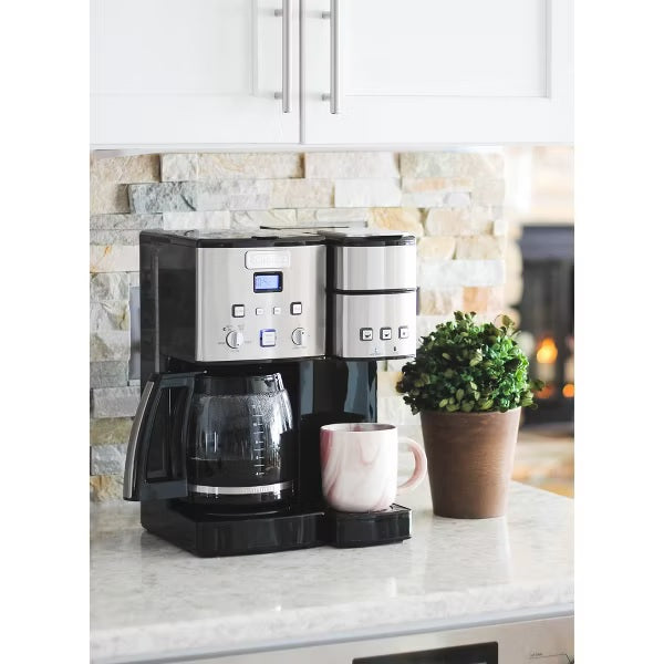 Cuisinart Coffee Center 12 Cup Coffeemaker and Single-Serve Brewer - SS-15P1: Best Combo Coffee Maker, 1200W, LCD Display
