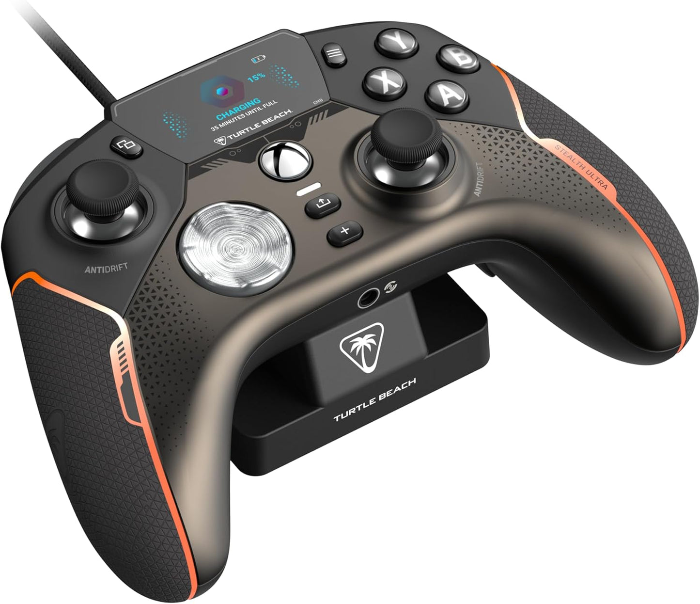 Turtle Beach Stealth Ultra High-Performance Wireless Gaming Controller Licensed for Xbox Series X|S, Xbox One, Windows PC & Android – LED Dashboard, Charge Dock, RGB Lighting, 30-Hr Battery, Bluetooth