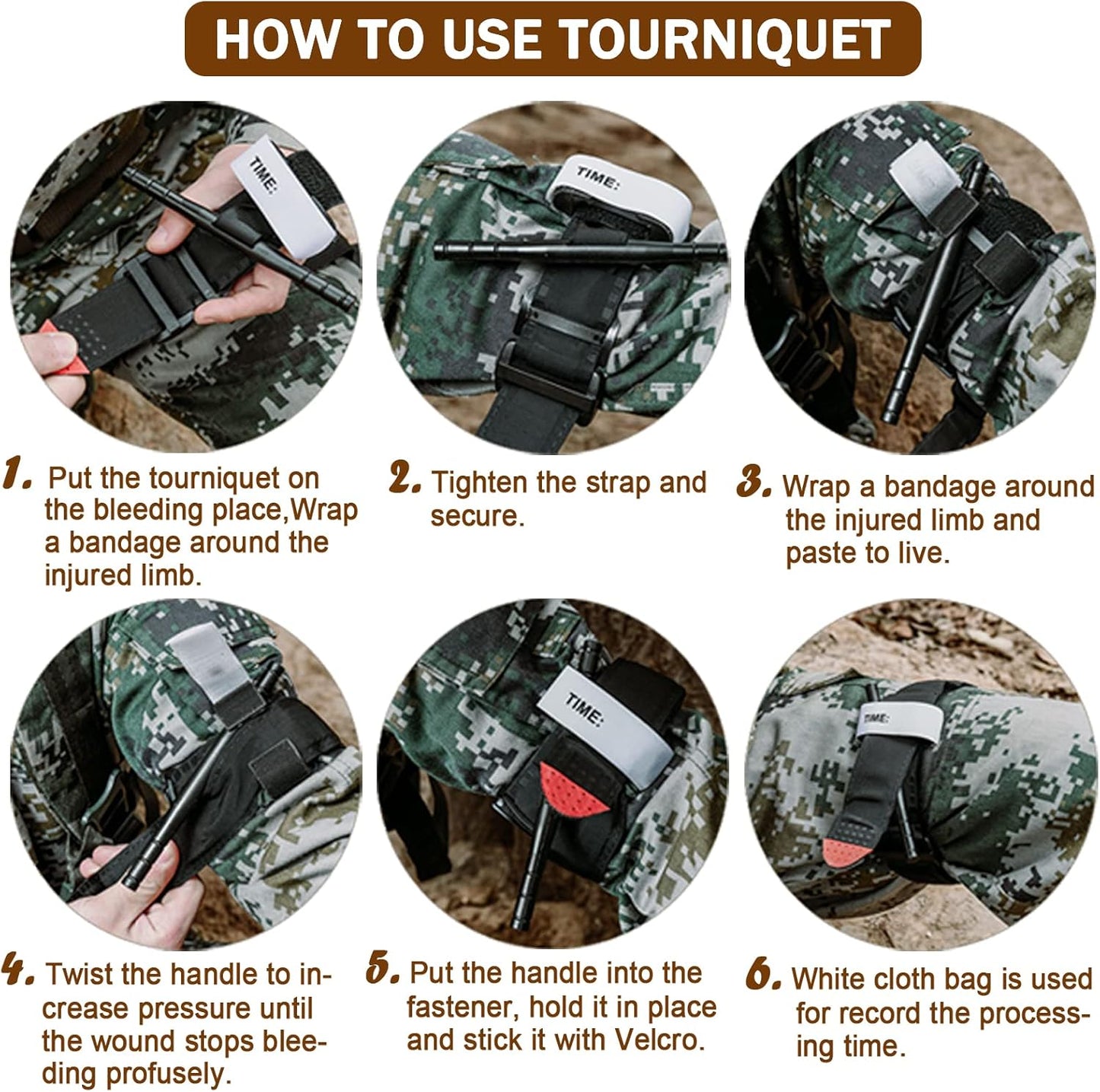 Cozii Tourniquet Pouch Kit with Tactical Tourniquet & Trauma Shears, Molle Compatible Emergency First Aid Holder, Portable Bleeding Control Kit (Black) - PuriLite