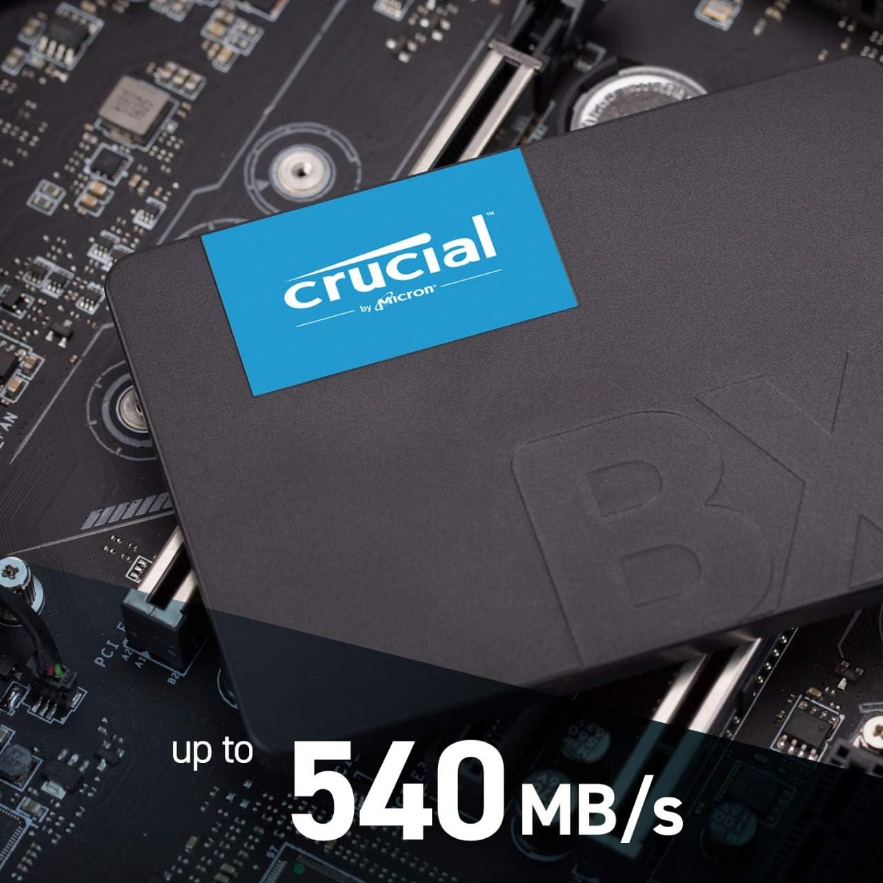 Crucial BX500 1TB 3D NAND SATA 2.5-Inch Internal SSD, up to 540MB/s - CT1000BX500SSD1, Solid State Drive - PuriLite