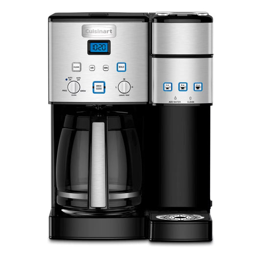 Cuisinart Coffee Center 12 Cup Coffeemaker and Single-Serve Brewer - SS-15P1: Best Combo Coffee Maker, 1200W, LCD Display