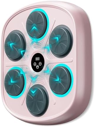 2025 New Smart Music Boxing Machine with Premium Boxing Gloves, Bluetooth Training Machine with LED Electronic Wall Mounted, Home Workout Boxing Target Machine for Adults and Kids