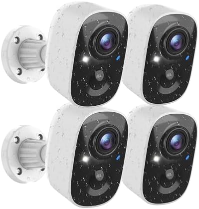 MaxiViz Wireless Camera Outdoor, Battery Powered Security Camera with 2K Color Night Vision, Outside Cameras with AI Motion Detection, 2-Way Talk, IP66 Weatherproof, SD/Cloud Storage, 2 Packs