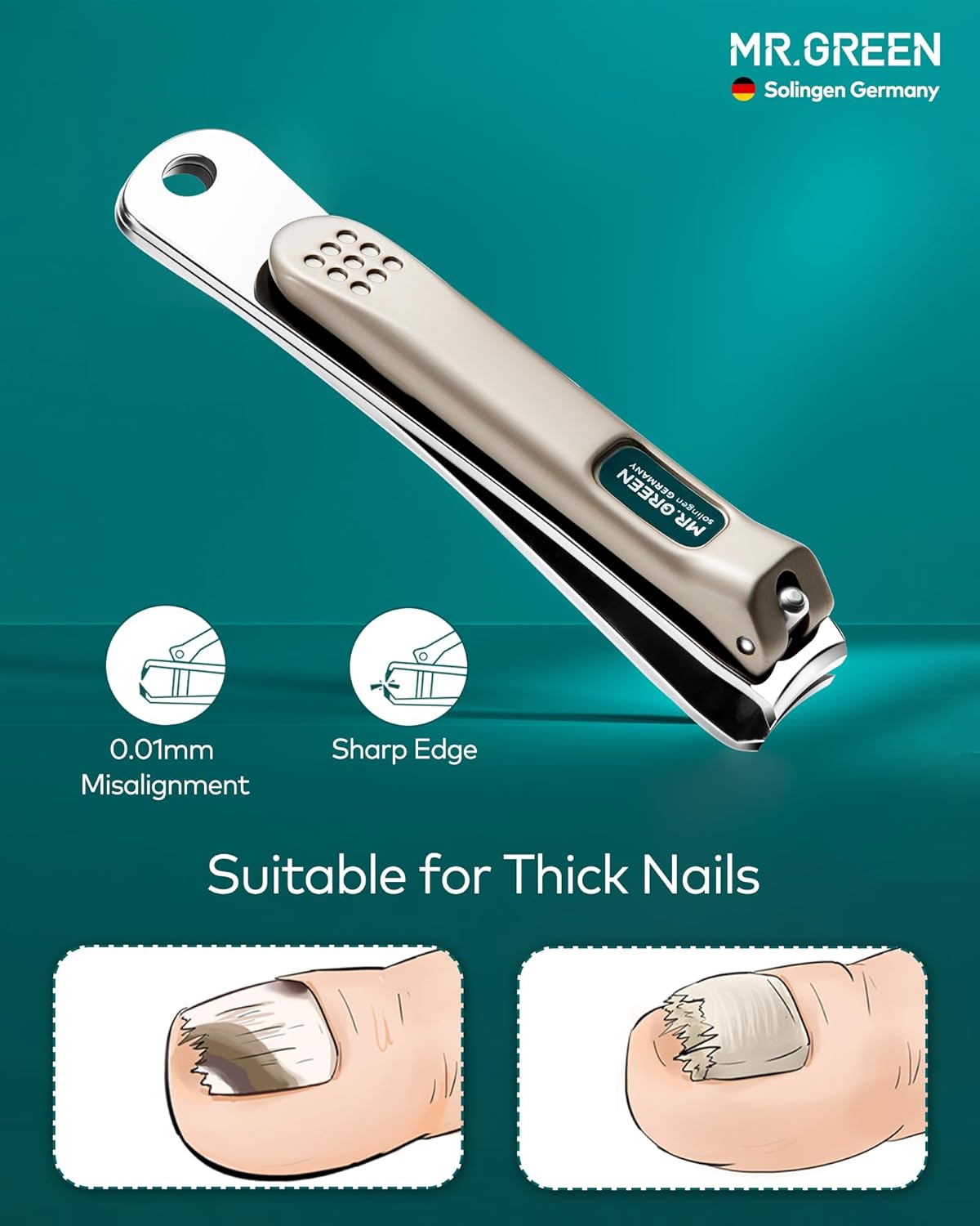 7Pcs Manicure Set, Pedicure Sets, Nail Clipper sets,Stainless Steel Professional Nail Cutter with Travel Case