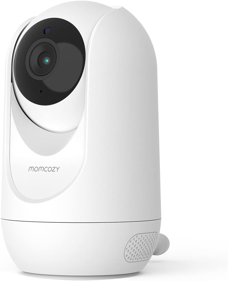 Momcozy Video Baby Monitor, 1080P 5'' HD Baby Monitor with Camera, Built-in Wide Angle Lens, 2-Way Audio, IR Night Vision, 5000mAh Battery, 960ft Range, Temperature Sensor, Lullaby, Easy to Operate