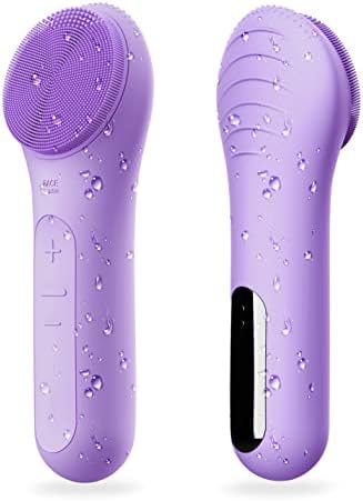 Några Coola Facial Cleansing Brush, Waterproof Electric Face Cleansing Brush Device for Deep Cleaning|Gentle Exfoliating|Massaging,Rechargeable Silicone Skin Wash Machine with Magnet Charger