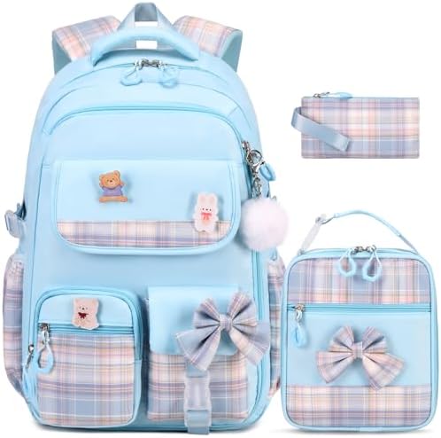 ACESAK Girls Backpack - 3PCS Backpack for Girls Cute School Backpacks for Girls Kindergarten