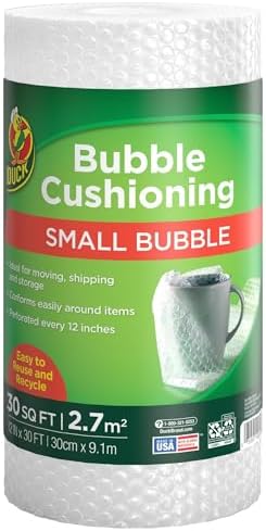 Bubble Wrap Roll, Original Bubble Cushioning, 12" x 175', Perforated Every 12", 1 Pack (12" x 175'), New