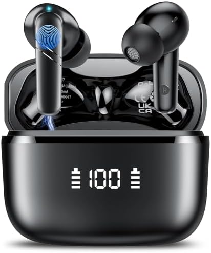 AI Translation Earbuds Real Time, 3-in-1 Language Translator Earbuds for 144 Languages & Accents Online Translation, 48H translate Earbuds with Bluetooth & APP for Travel/Business/Learning, Black