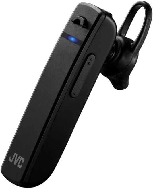 JVC Bluetooth Headset, Wireless Earbuds, Bluetooth 5.0, Long Battery Life (20 Hours), Work from Home, Telework, Compatible with HD Voice - HAC300B (Black)
