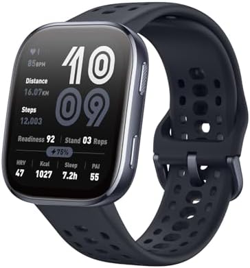 Amazfit Bip 6 Smart Watch 46mm, 14 Day Battery, 1.97" AMOLED Display, GPS & Free Maps, AI, Bluetooth Call & Text, Health, Fitness & Sleep Tracker, 140+ Workout Modes, 5 ATM Water-Resistance, Blush