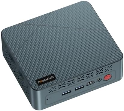 BOSGAME P4 Gaming Mini PC Ryzen 7 5700U 32GB RAM 1TB NVMe M.2 2280 SSD, 11-Pro OS Mini Computers, Micro PC 4K 60Hz Triple Display, HDMI+DP+Type-C, WiFi 6E, BT5.2, PD3.0, Dual 2.5GbE LAN