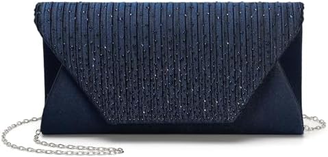 DTGN Evening Bags Clutch Purses for Women Formal, Purse Handbag Crossbody Bag Rhinestone Shoulder Bag for Wedding Party