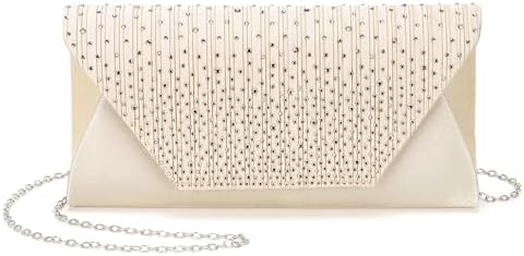 DTGN Evening Bags Clutch Purses for Women Formal, Purse Handbag Crossbody Bag Rhinestone Shoulder Bag for Wedding Party