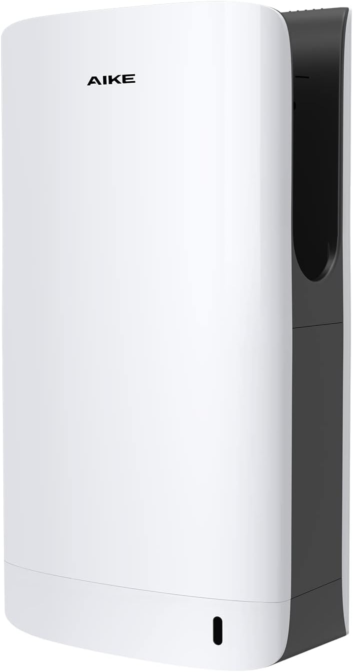 AIKE HEPA Filtered Vertical Hand Dryer Slim, 110-130V Silver 2023 New Version Model AK2065