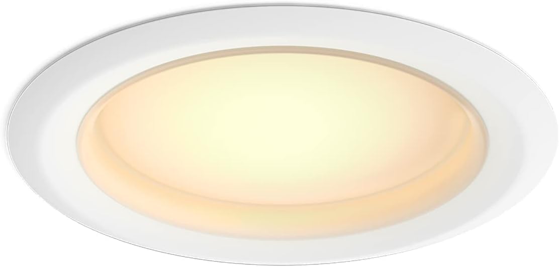 Philips Hue White & Color Ambiance 4" Smart LED Retrofit Can Downlight, Color Changing, Bluetooth & Zigbee Compatible (Hue Hub Optional), Smart Ceiling Lighting